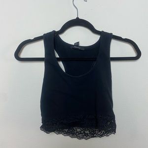 Black lace tank top